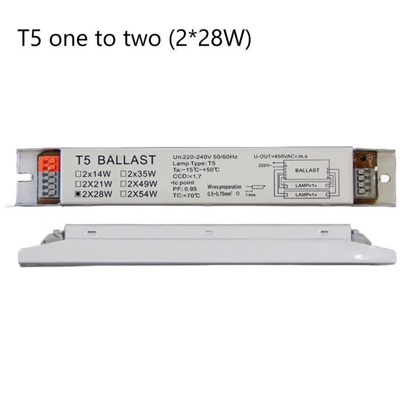 T5/T8 AC 220-240V Wide Voltage Electronic Ballast for Efficient Instantaneous Starting for Supermarket/Office/Household Lighting