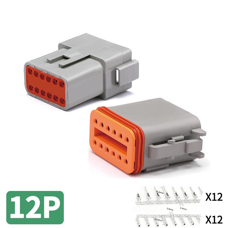 1/5/10 Sets DT 2P/3P/4P/6P/8P 22-16AWG Waterproof Deutsch Connector deutch connectors Plug Kit DT06-2S DT04-2P DT04-3P