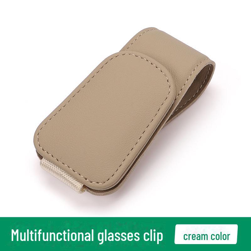 Multi-Function Car Visor Sunglasses Holder and Card Clip