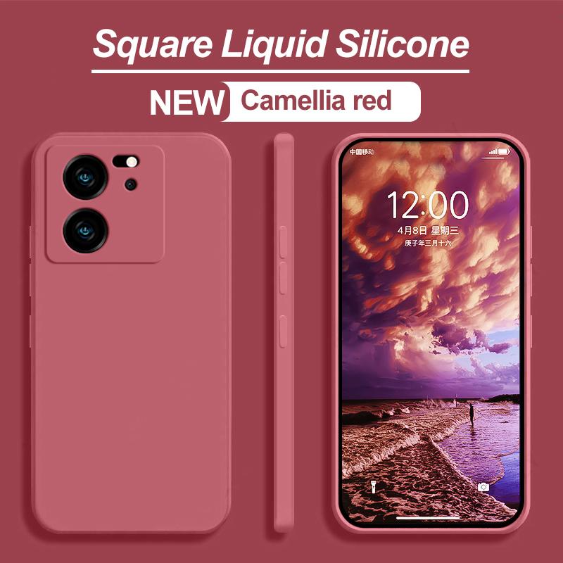 For Xiaomi 13T 13 T Pro Case Square Liquid Silicone Phone Cases For Xiaomi Mi 13T 13 T Mi13 Mi13T Xiaomi13T Pro Soft Back Cover