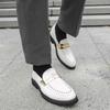 Leather Shoes Man Casual Loafers Luxury Design Slip On Male Dress Shoes Leisure Style Big Size Good Wear-resistant Sole