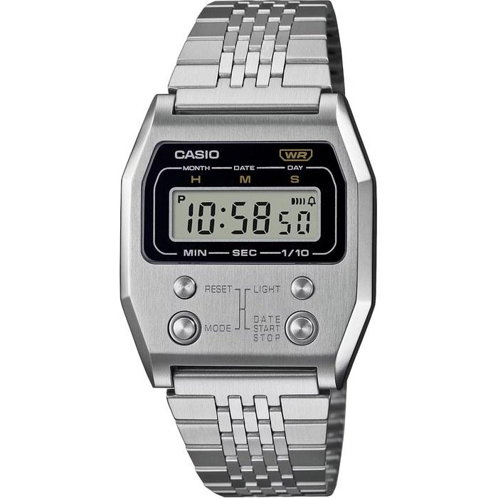 CASIO A1100D-1 Digital Watch - Vintage Series - Silver