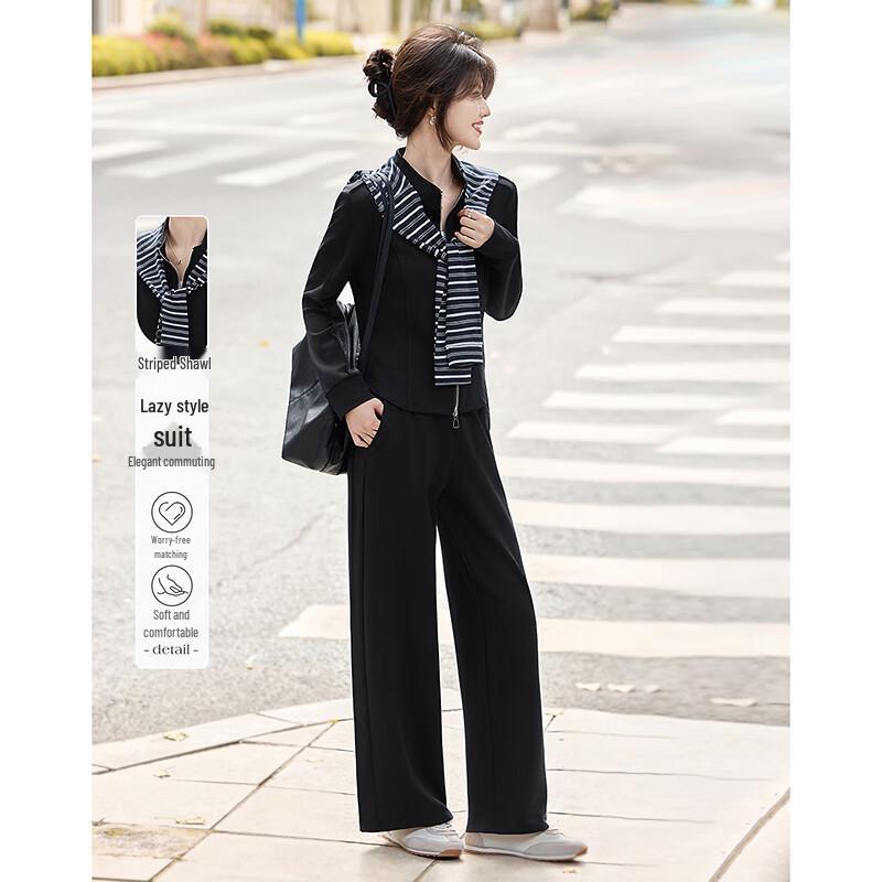 Petite Women s Slimming Two-Piece Outfit - Autumn 2025 M