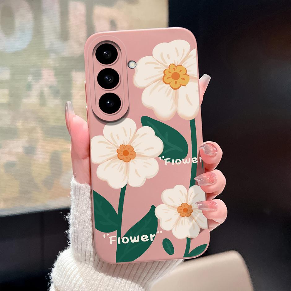 Hülle Für Samsung Galaxy S26 Plus Ultra Cartoon Blumenmuster Silikon Schutzhülle Für SamsungGalaxyS26 Plus S26Ultra Funda