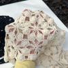 Tassel Crochet Flower Hat Floral Bohemian Style Beanies Fashion Hollowed Out Knitted Hat  Outdoor