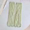 Japanese Style Mid Tube 2 Finger Socks For Women Thin Breathable Casual Cotton Socks Split Toe Socks 2 Toe Socks with Fingers