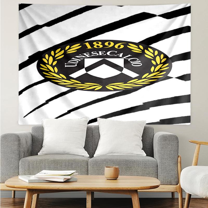 Udinese Calcio Crest Tapestry, Unique Design Tapestry, Suitable for Bedroom,Livingroom, Playroom,Heartwarming Fan Holiday Gifts