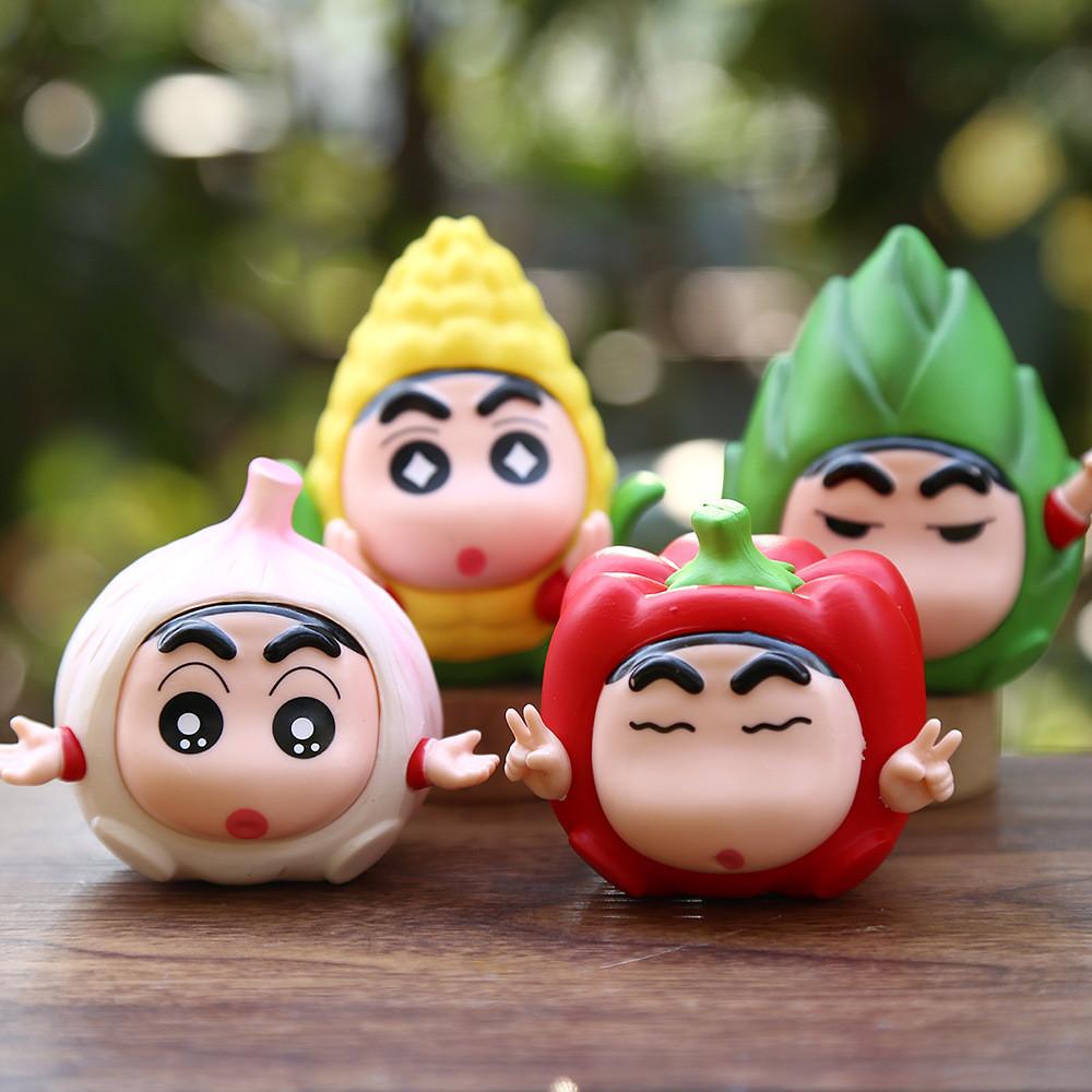 Crayon Shin Fruit Chan Pvc Desktop Decor  Action Figure Model For Collectors