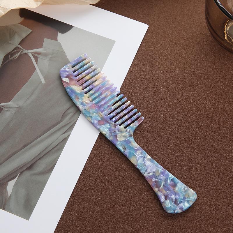 Acetate Mini Wide-Tooth Hairbrush for Short Hair