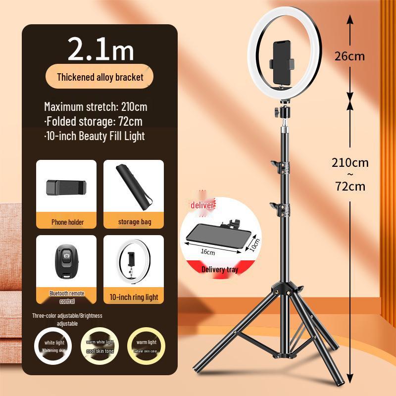Universal Metal Tripod Stand for Live Streaming & Photography