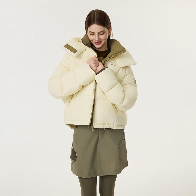 Tanboer Women's Color-Block Short Down Jacket TB5530328D