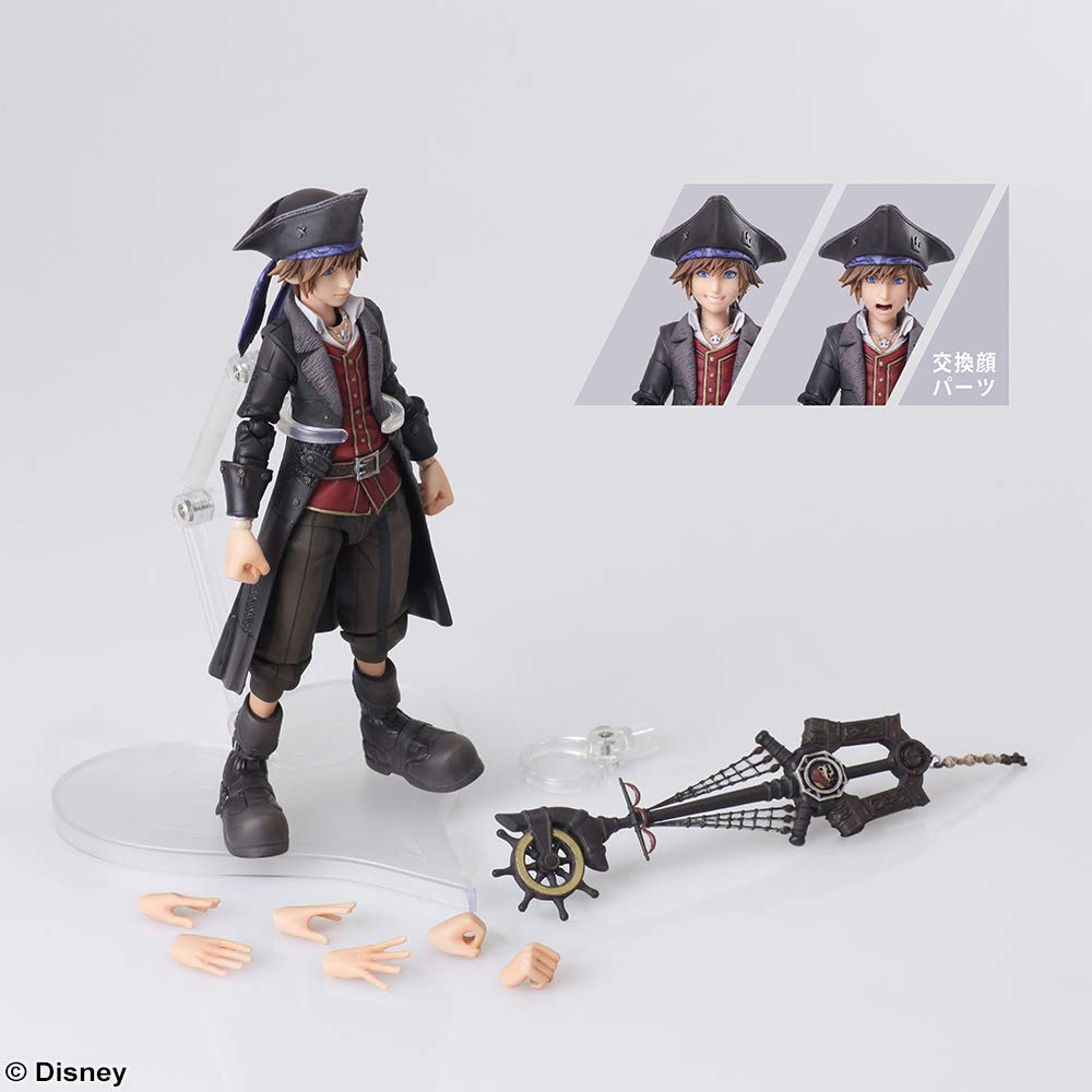KINGDOM HEARTS III BRING ARTS Sora Pirates of the Caribbean PVC painted action figure ver.