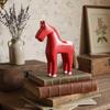 Horse Statues Home Decor Compact Exquisite Wood Ornament Horse Collectibles Decor for Indoor Office Study Bedroom Living Room