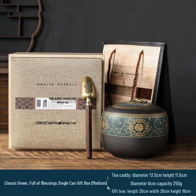 Ceramic Tea Storage Canister Gift Box