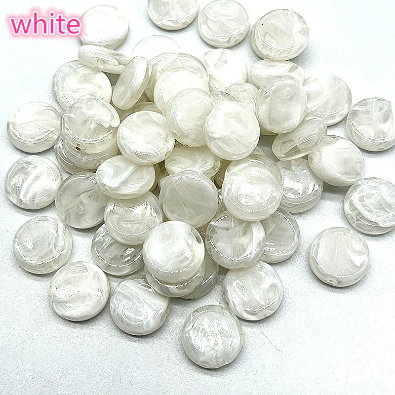 20pcs 15mm Imitation Natural Stone Beads Oval Shape Acrylic Beads for Jewelry Making DIY Handmade Earring Accessories