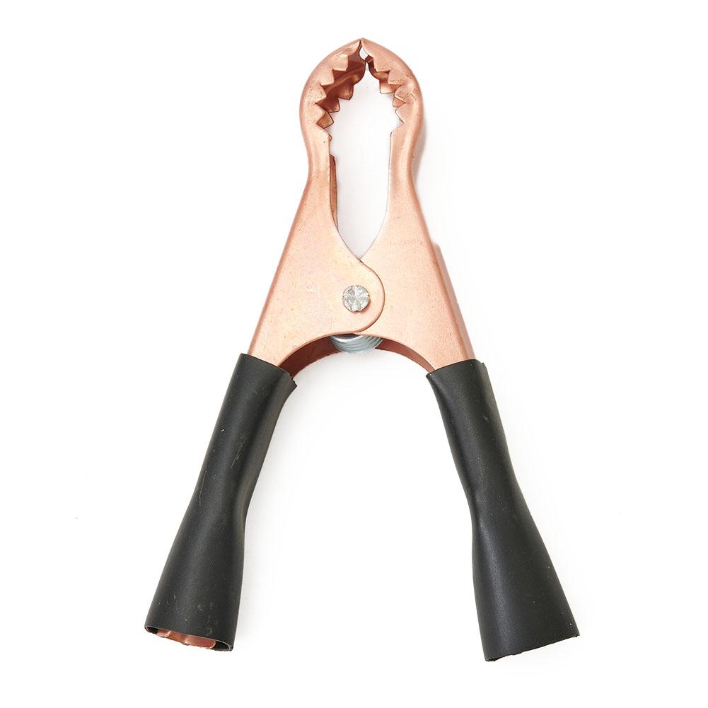 2pcs Copper Plated For Alligator Battery Charger Clips Test Clamp For Jump Starter Applied For Electrical Project,Voltage Tester
