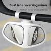 Car Rearview Mirror Assist Small Mirror 360 Degrees Wheel Blind Area Mirror Round Frame Convex Blind Spot Mirror Car Accessories