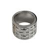 Anello a Nido d'Ape Superfici Interne Lucidate Design Confortevole Fedina Gioiello Trendy Unisex Per Uso Quotidiano