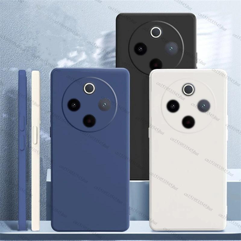 Case For Vivo Y300 Pro Case Shockproof Soft Original Liquid Silicone Back Case For Vivo Y300 Pro Plus Cover For Vivo Y300 Pro 5G