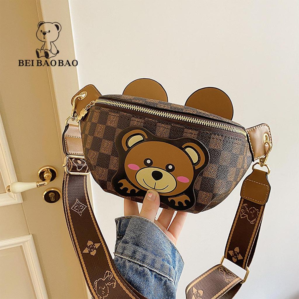 Popular Little Bear Unisex Crossbody Sports Bag - Lightweight Fashion Waist & Chest Bag