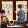 Laser Fresh Daisy Living Room Home Glass Door and Window Decorative Stickers