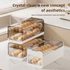 Automatic Rolling Egg Rack Holder Storage Box Refrigerator Egg Organizer Dispenser