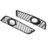 Pair Front Fog Light Grille Cover Gloss Black 8P0807682D Left Right Replacement for A3 8P 2009‑2013