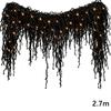 Warm White LEDs Gothic Vine Garland with LED Lights Artificial Autumn Hanging Display  Mantel Decor