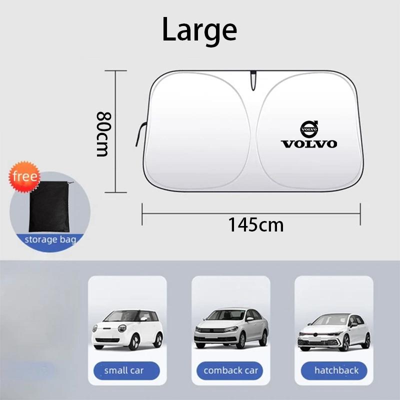 For Volvo XC90 XC60 V50 S60 V70 V60 V40 S90 olestar AWD XC40 S80 T6 V90 Car Windshield SunShade Cover Tools Auto Accessories