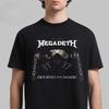 Megadeth Canada 2026 Tour Front Back Graphic Print T Shirt Unisex Thrash Metal Band Merch Short Sleeve Streetwear Tees Tops for Men Women Fan Clothes