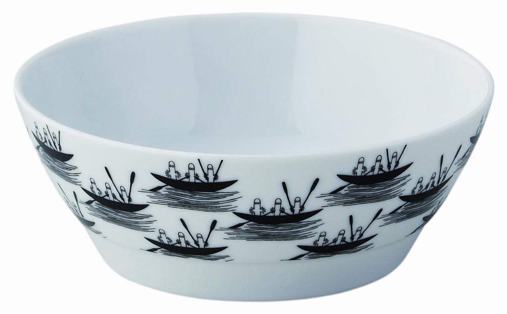 Yamaka Shoten MOOMIN Hattifattener 15cm Microwave and Dishwasher Moomin Nordic Day Wedding Made in "Bob Foundation" Bowl, Design, Approx. Diameter,