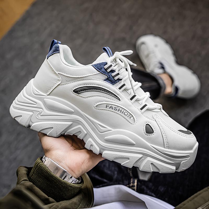 Thick Bottom Height Increase Versatile Men's New Summer Breath Trendy Casual Sneakers Ultra Light Outdoors Students Sports Shoes