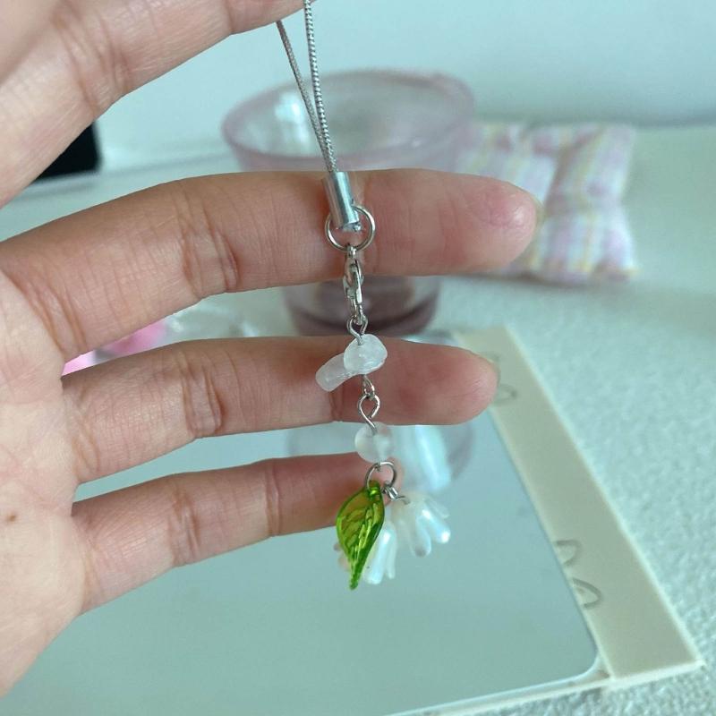 Fashionable Phone Lanyard Convallarial Pendant  Charming Bag Key  Accessories