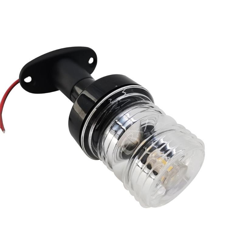 Energooszczędna Lampa Nawigacyjna Masztu Łodzi LED Biała 54x128mm Oświetlenie 360 Stopni Plastikowa Łatwy Montaż Dla Morza