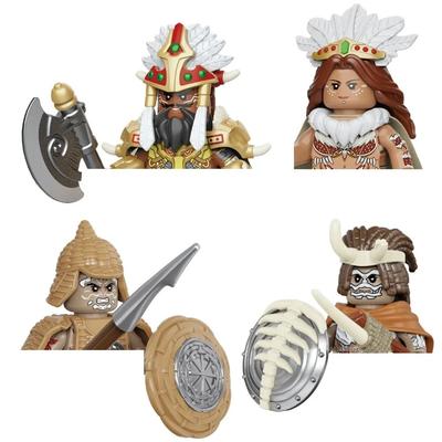Amerykański Indiana Jones Zestaw Klocków Mini Figurka Aborygena Zabawki