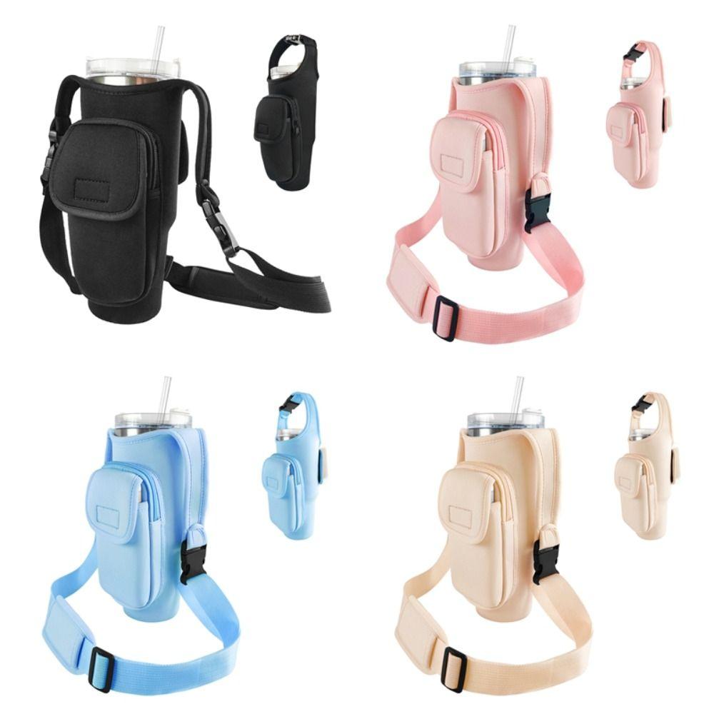 with Strap Carrier Bag Water-resistant Insulating Cup Sleeve Stylish Sling Purses  for Women Men