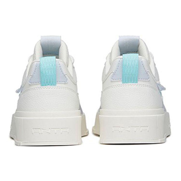 Anta Lifestyle Series Milchkappen-Schuhe Stoßdämpfend Leicht Langlebig Rutschfest Low-Top Skate-Schuhe Damen Sneaker Weiß Lila 922228012-1