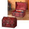 Traditional Wooden Storage Chest Dateless Locking System Compact Organizers Decorative Home Accent Storage Container