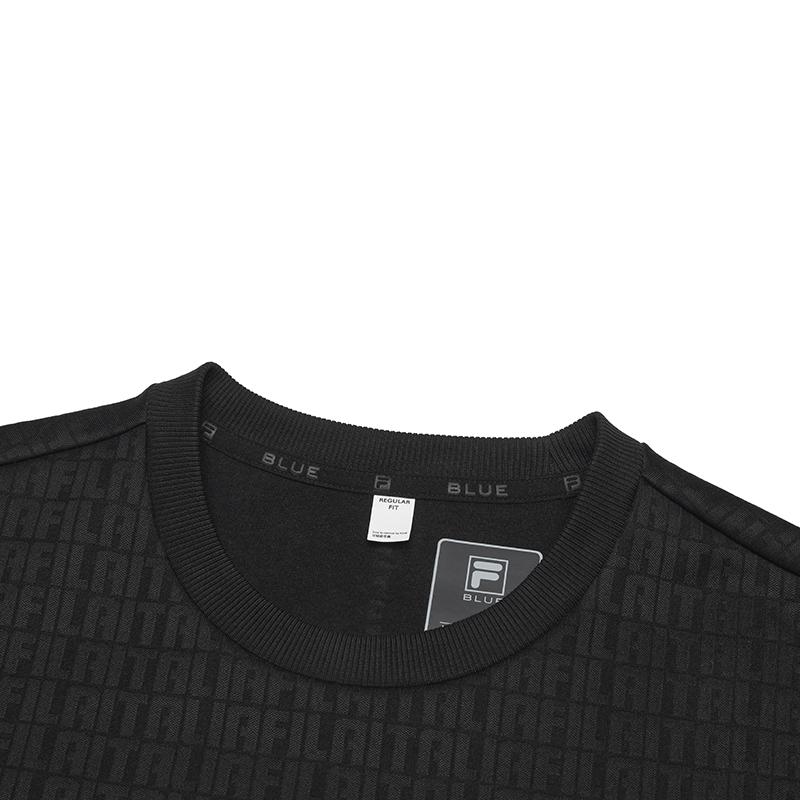 New FILA Sweatshirt Men's Jet Black F11M512212FBK