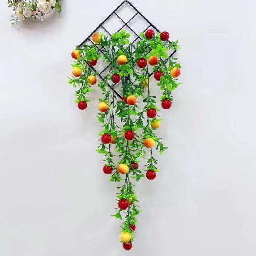 Luxury Floral Wall Decor: New Year Fortune Vine with Greenery and Artificial Flowers