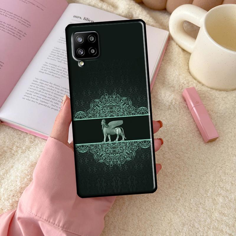 Lamassu Assyrian Winged Bull For Samsung Galaxy A55 A35 A15 A32 A12 A22 A52 A54 A34 A14 A56 A36 A26 A16 A13 A53 A06 Case
