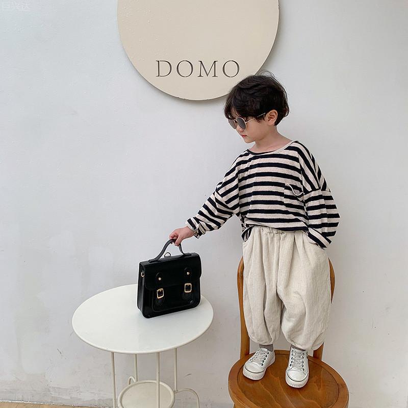 Sac à dos tendance en cuir PU souple pour enfants, couleur Kaki, Noir et Marron, pour l'école au quotidien