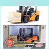Alloy Forklift Truck Construction Vehicle Model With Inertia Control For Kids Play And Collection