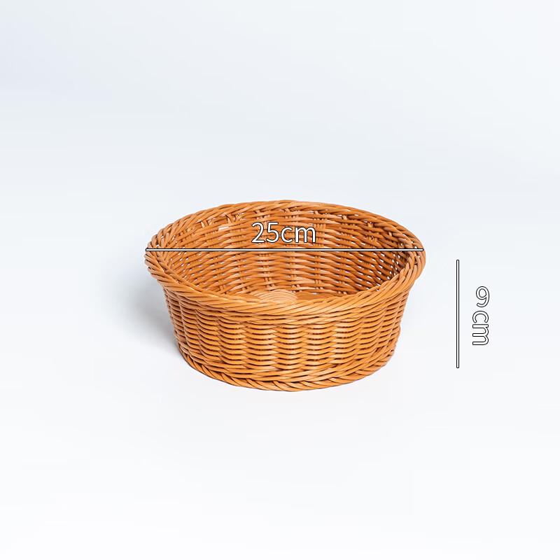 Набор круглых плетеных корзин для хранения ручной работы