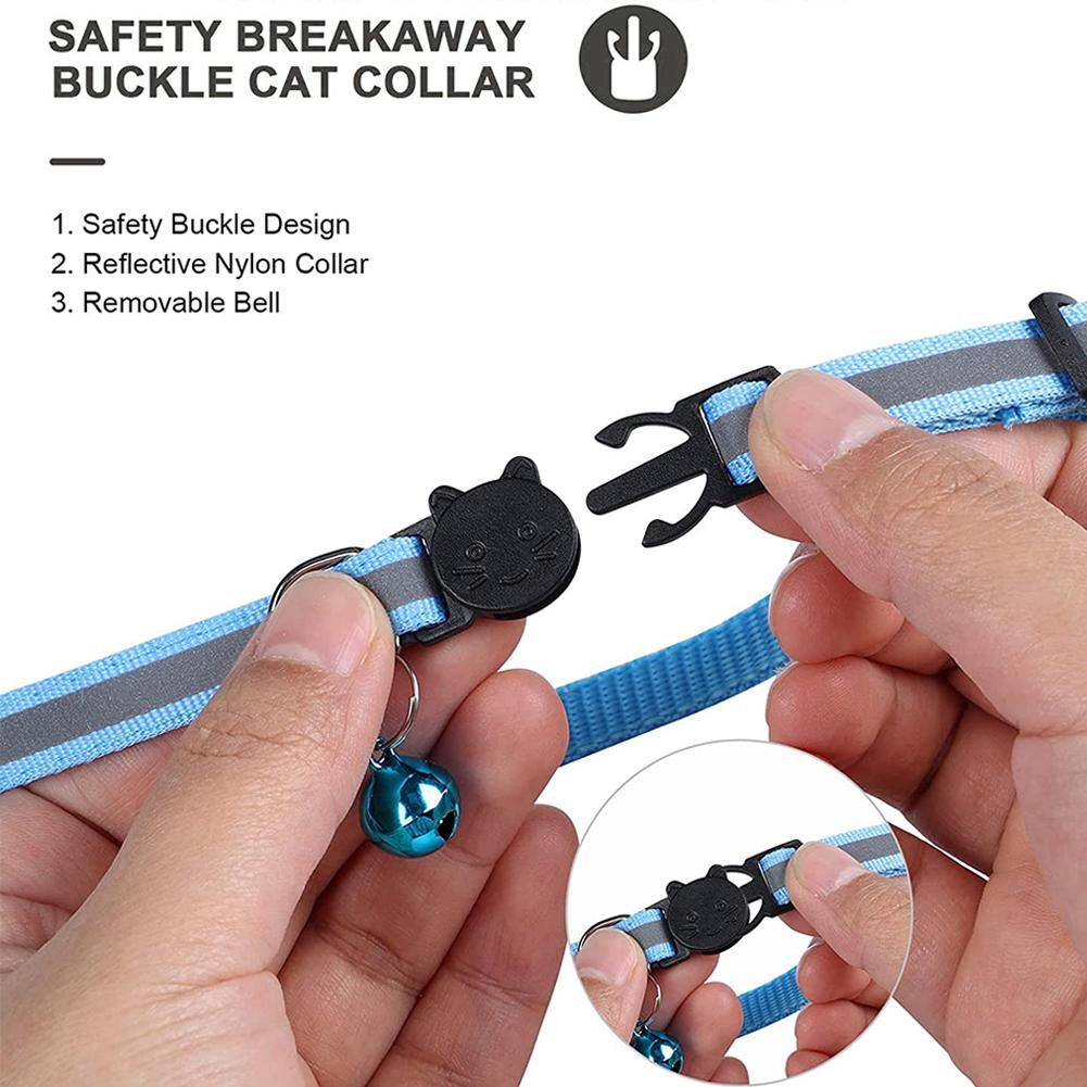 Katzen-Tracking-Halsband, verstellbar, Anti-Verlust, reflektierendes Design, Schutzhalsband, kompatibel mit Airtag