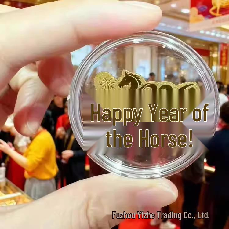 Year of the Horse Gold Phone Sticker 2026 - Brings Good Fortune and Wealth