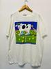 Vintage 90s Cows Ice Cream 1995 Artwork T-Shirt / 90s Advertisement / 90s Funny Artwork / 90s Commercial Tee / Streetwear / White / Artwear