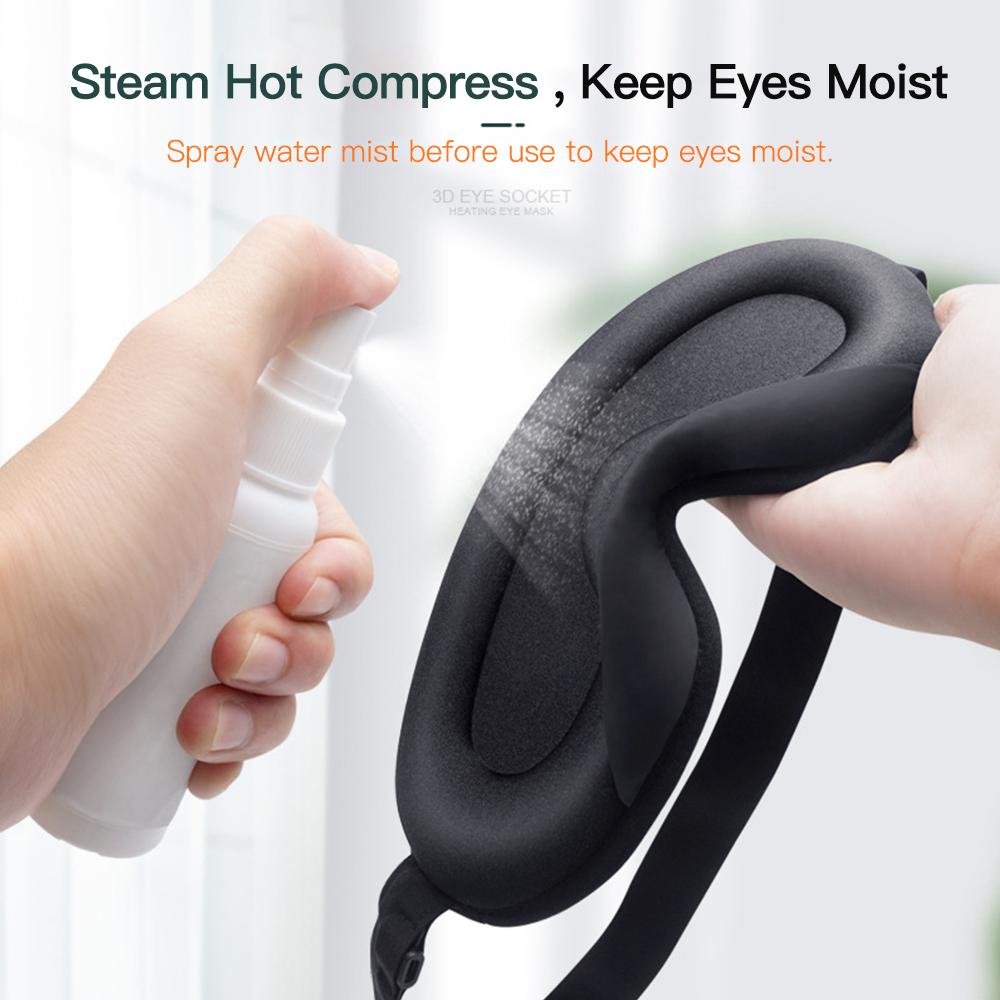 USB Heating Steam Eyeshade Sleeping Eye Mask Anti Dark Circle Eye Patch Eye Massager Fatigue Relief Sleep Travel Eye Shade Mask