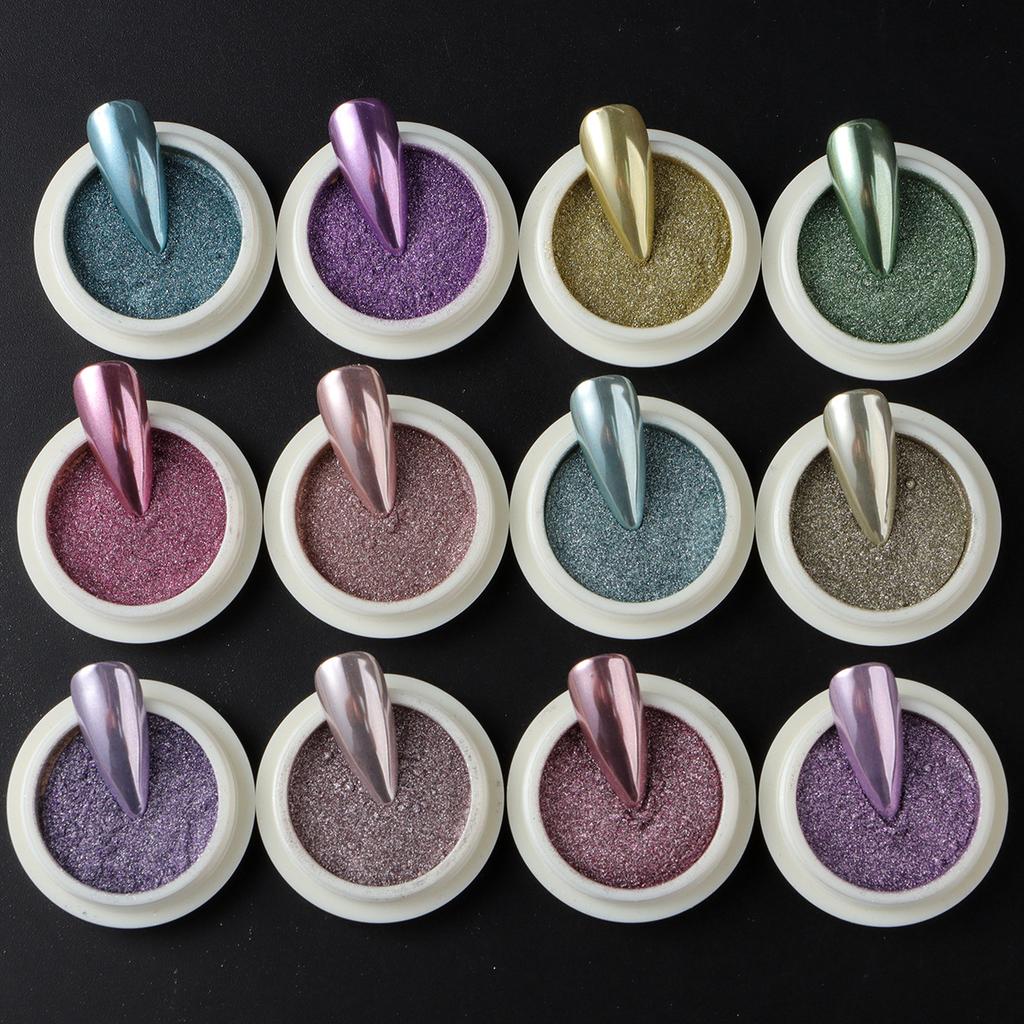 New 8 Colors Bottled Magic Mirror Nail Glitter Set Bottled Mirror Nail Polish Nail
