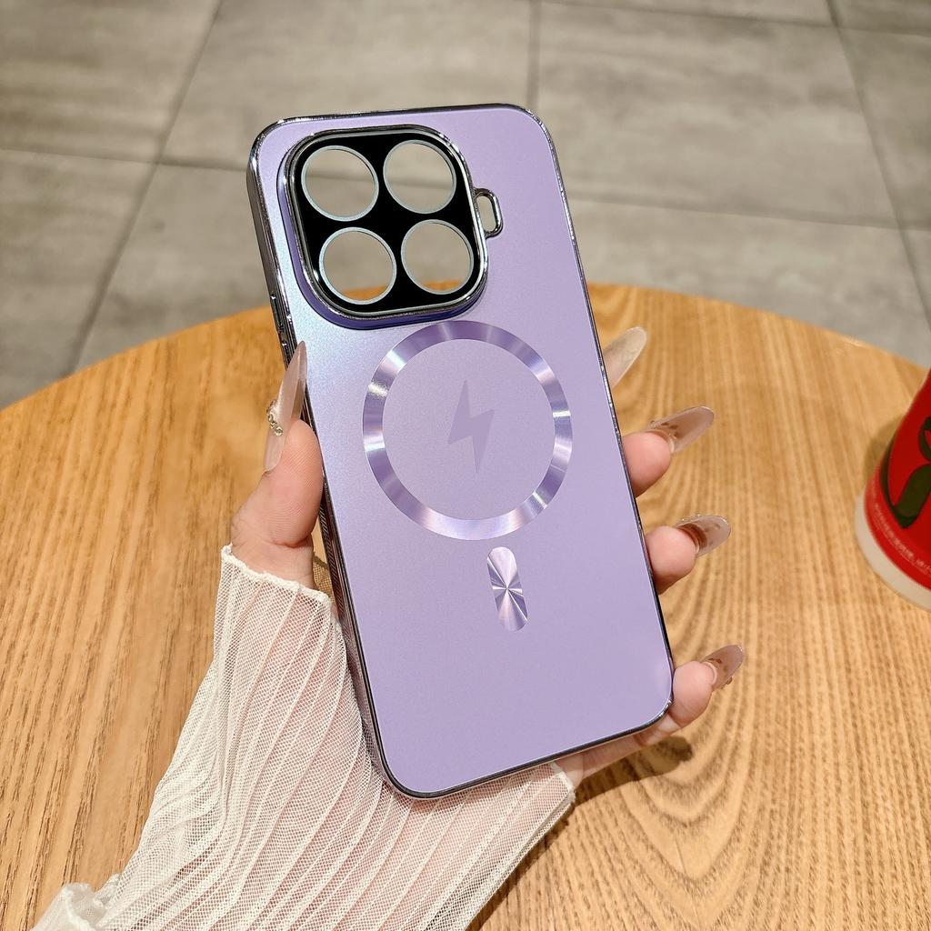 Mi 11TPro mobile phone case AG electroplated lightning magnetic suction Mi 11Ultra with lens film protective case
